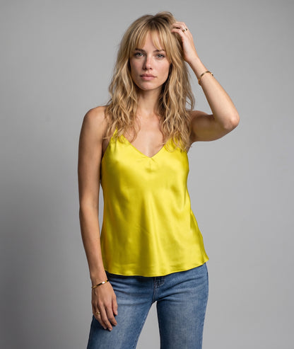 Débardeur Bali jaune face — marque Carnaby