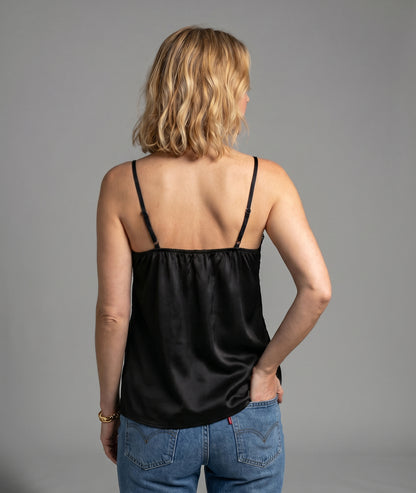 Débardeur Louanne noir dos — marque Carnaby