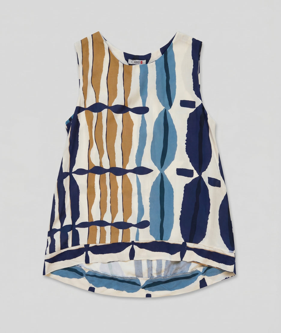Débardeur Milo bleu face — marque Carnaby