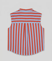Chemise Paola bleu rouge dos — marque Carnaby
