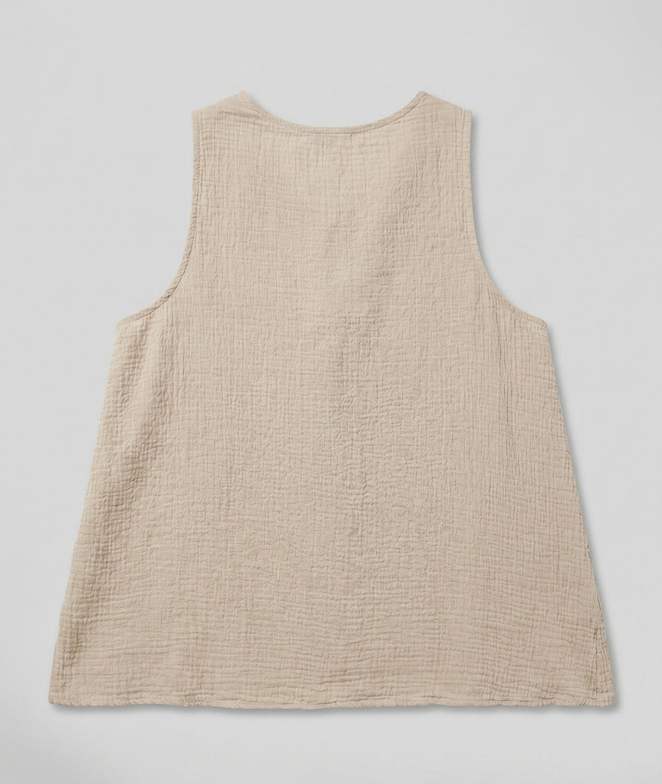 Débardeur Star beige dos — marque Carnaby