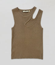 Débardeur Tallia taupe face — marque Carnaby