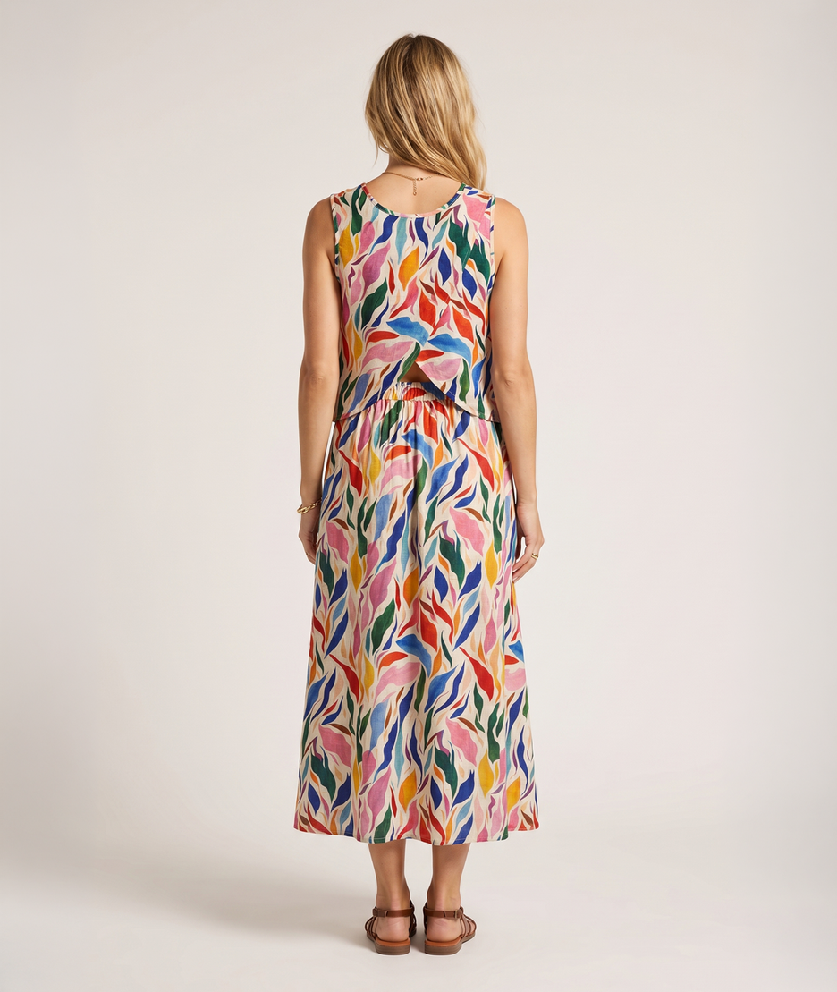 Jupe midi Rainbow multi dos — marque Carnaby