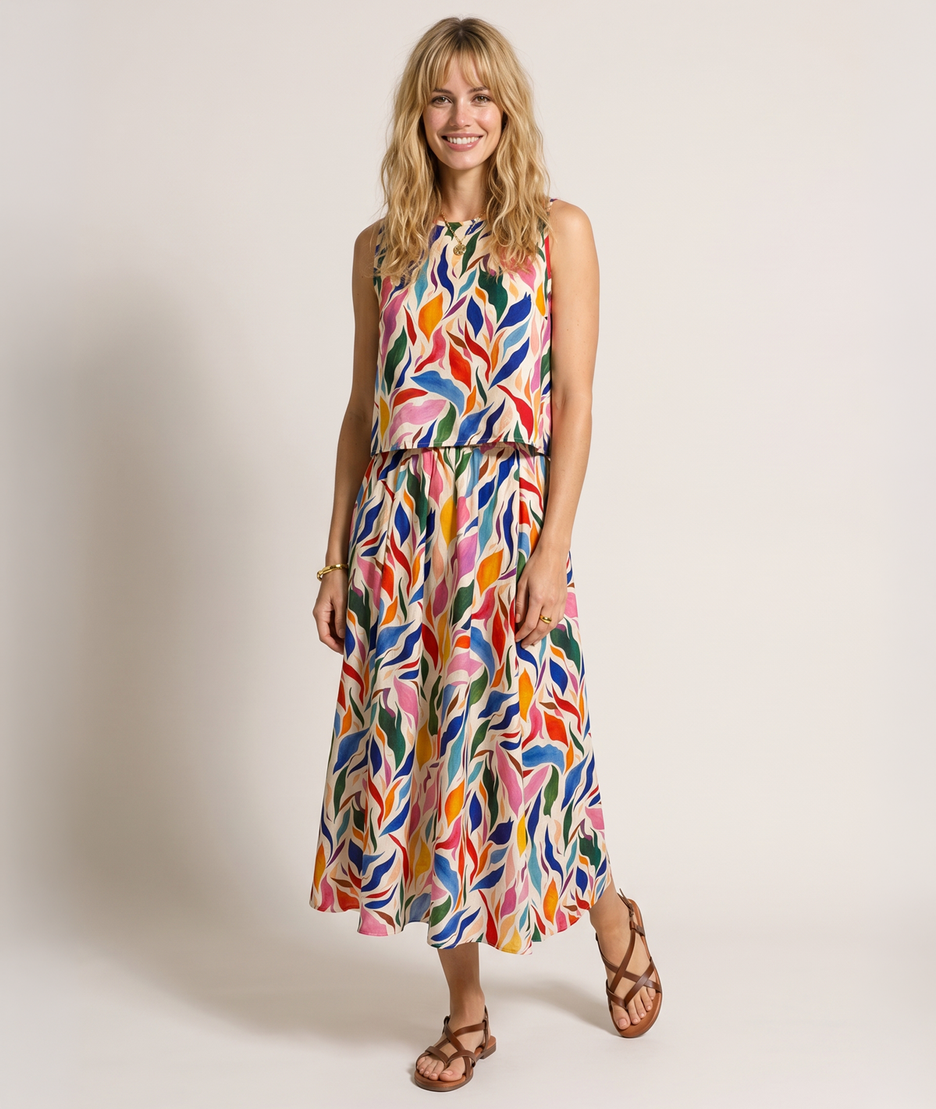 Jupe midi Rainbow multi face — marque Carnaby