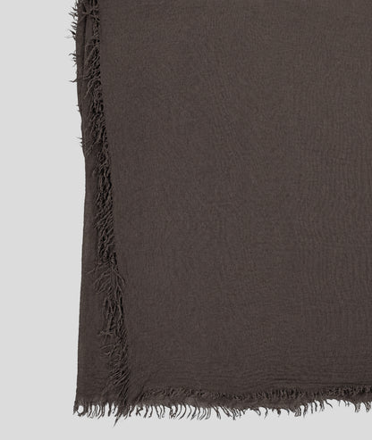 Foulard bambou large choco détail
