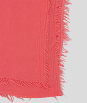 Foulard bambou large corail détail