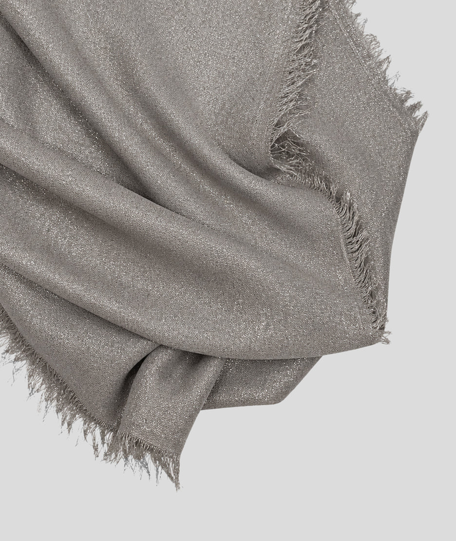 Foulard Carolina pailleté - gris