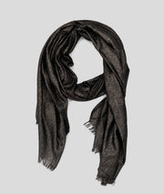 Foulard Carolina pailleté noir face