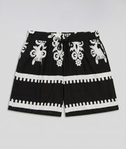 Ensemble short Jordane à motifs - noir/blanc bas avant