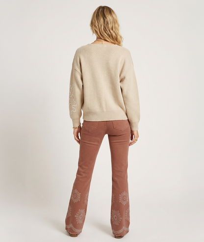 Gilet manches longues Fiora - beige/ecru