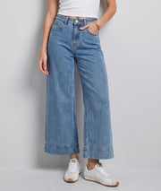 Jean wide leg 7/8 clair face — marque Carnaby