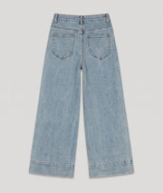 Jean wide leg 7/8 clair dos — marque Carnaby