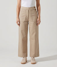 Jean Flabo coupe jupe culotte - taupe