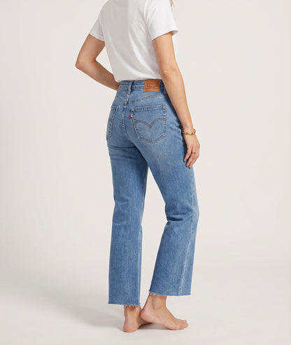 Jean flare Flev 7/8ème jean clair dos