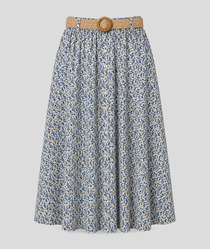 Jupe longue Flory - bleu