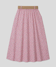 Jupe longue Flory fushia dos — marque Carnaby