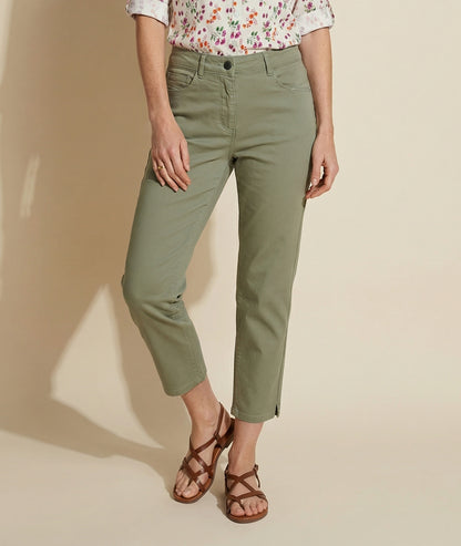 Pantacourt Graal avec détail strass sauge face