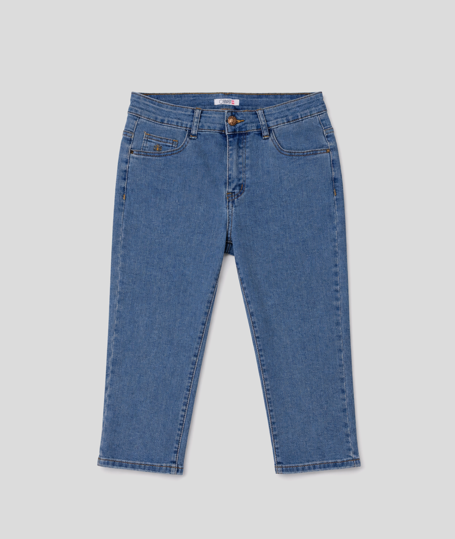 Pantacourt slim Lana en jean - jean clair