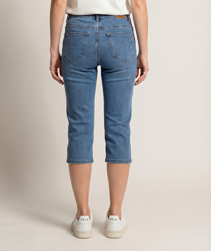 Pantacourt slim Lana en jean - jean clair