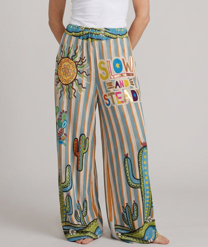 Pantalon Cactus à rayures - multicolore