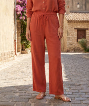 Pantalon Estelle terracotta face avant Carnaby