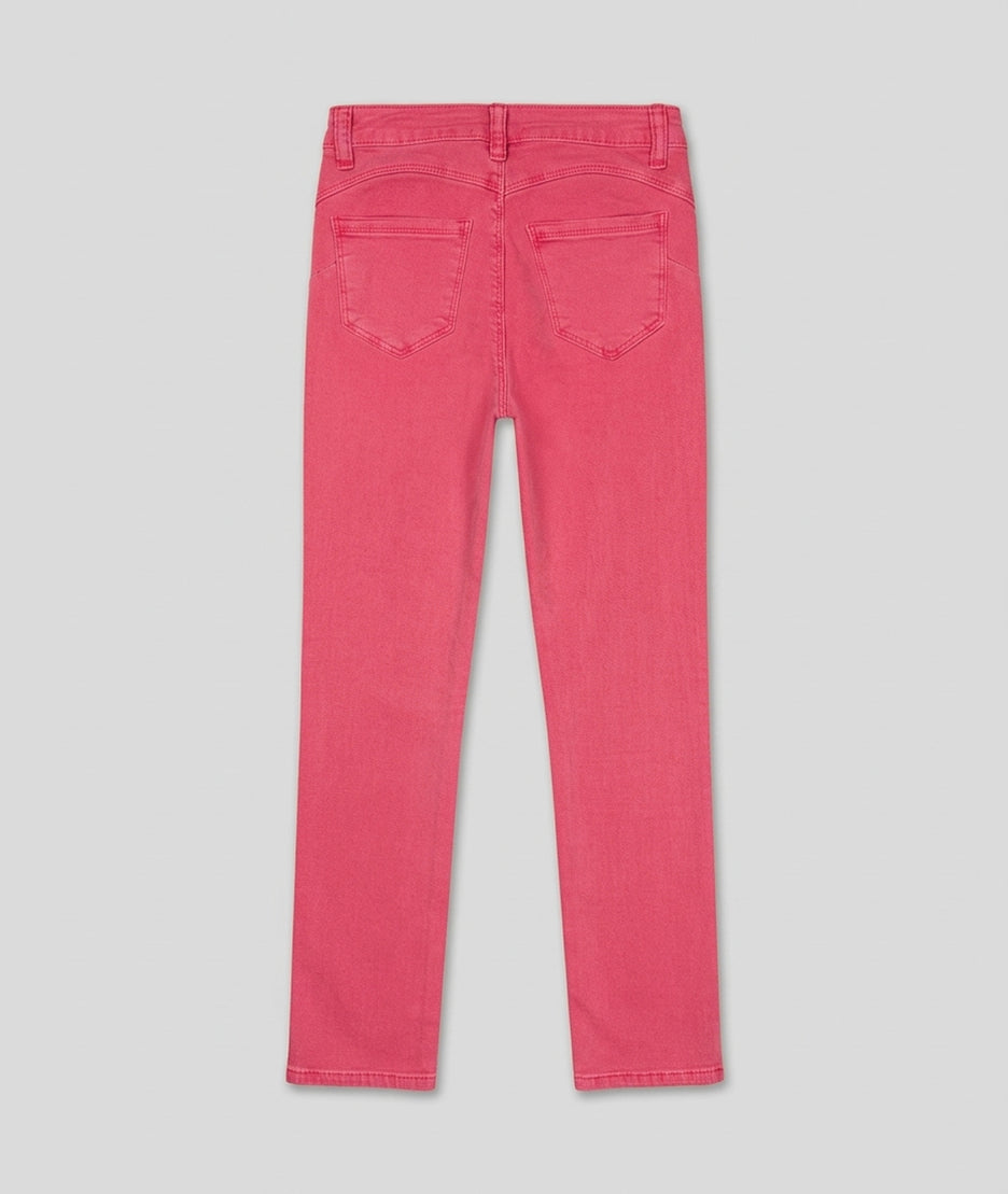 Pantalon Firma droit fushia dos