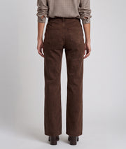 Pantalon wide leg Fpont marron taille haute dos - Carnaby