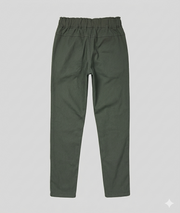 Pantalon Kaina coupe carotte kaki dos