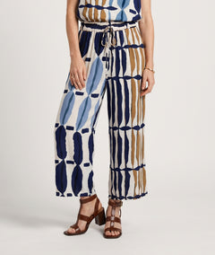 Pantalon fluide Milla bleu face — marque Carnaby