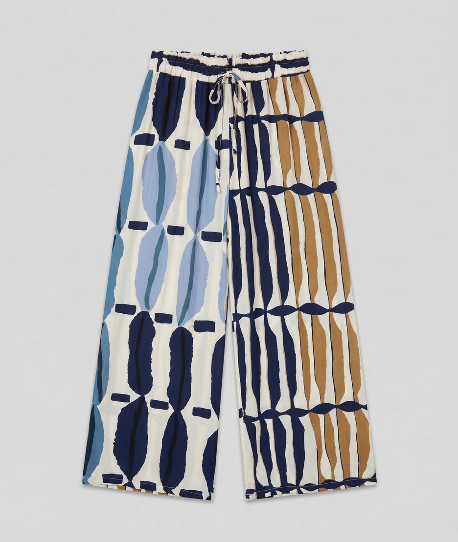 Pantalon fluide Milla bleu face — marque Carnaby