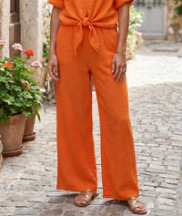 Pantalon ample Noa - orange