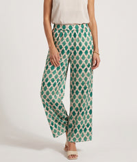 Pantalon fluide Yana à motifs - marine