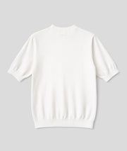 Pull Cory manches courtes cœur - blanc
