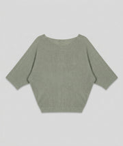 Pull Ilura ample pailleté kaki dos