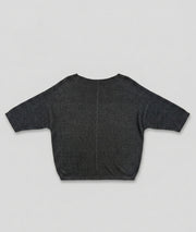 Pull ample pailleté Ilura noir face arrière