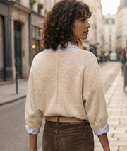 Pull en maille duveteuse Vicky face arrière