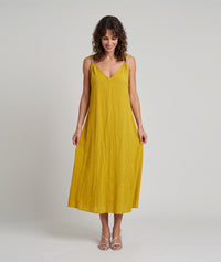 Robe midi Adel brillante - bordeau