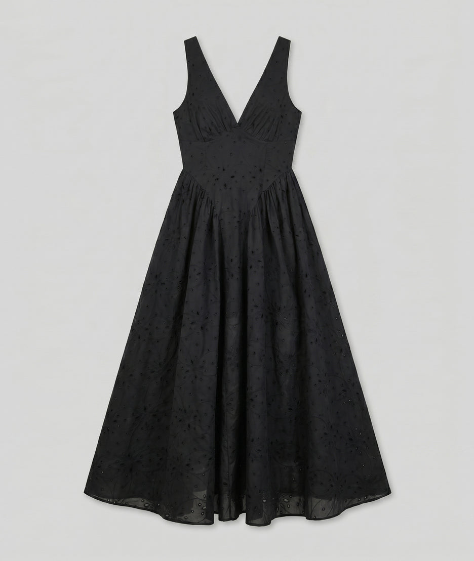 Robe Amedee noire face — marque Carnaby