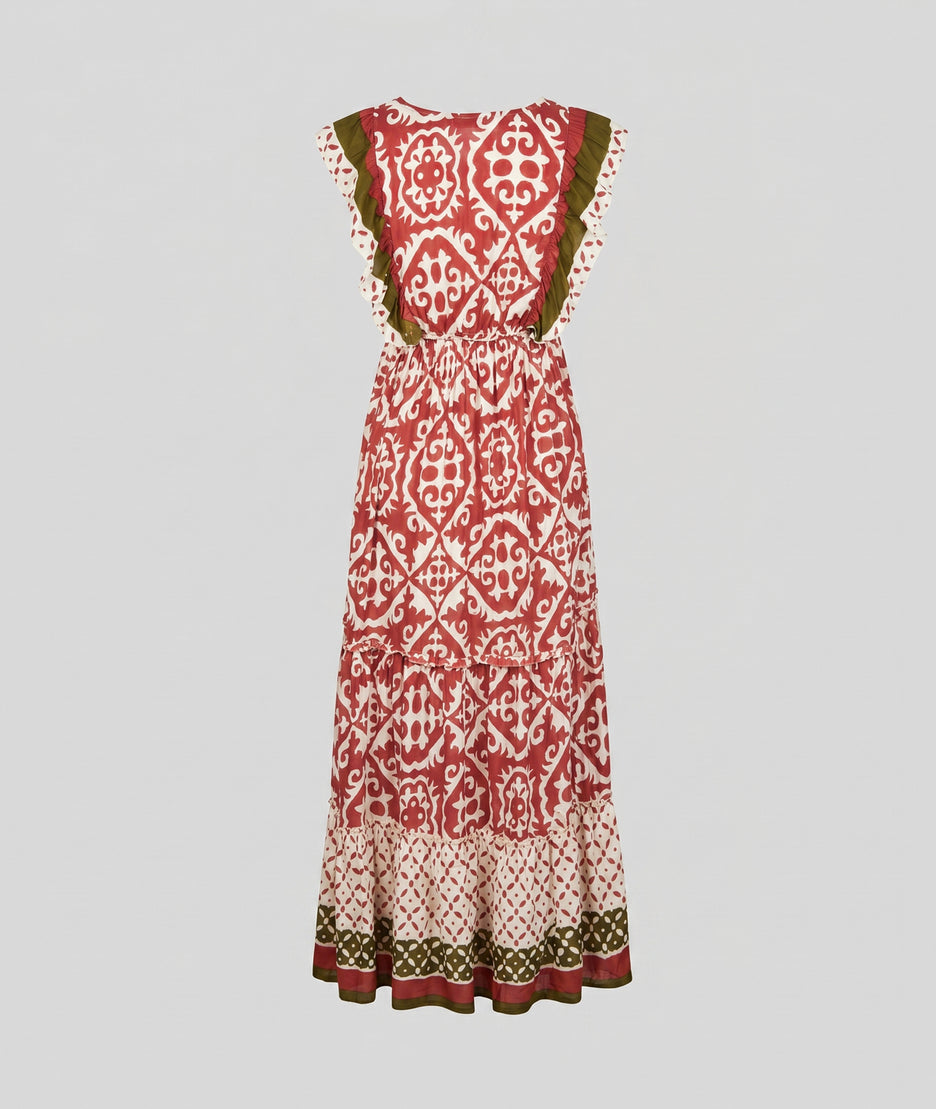 Robe Bali rouge dos — marque Carnaby