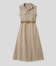 Robe longue Benedicta sans manche face