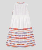 Robe longue Brodalle ecru dos