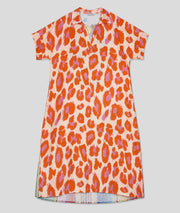 Robe Colors ample fantaisie orange face