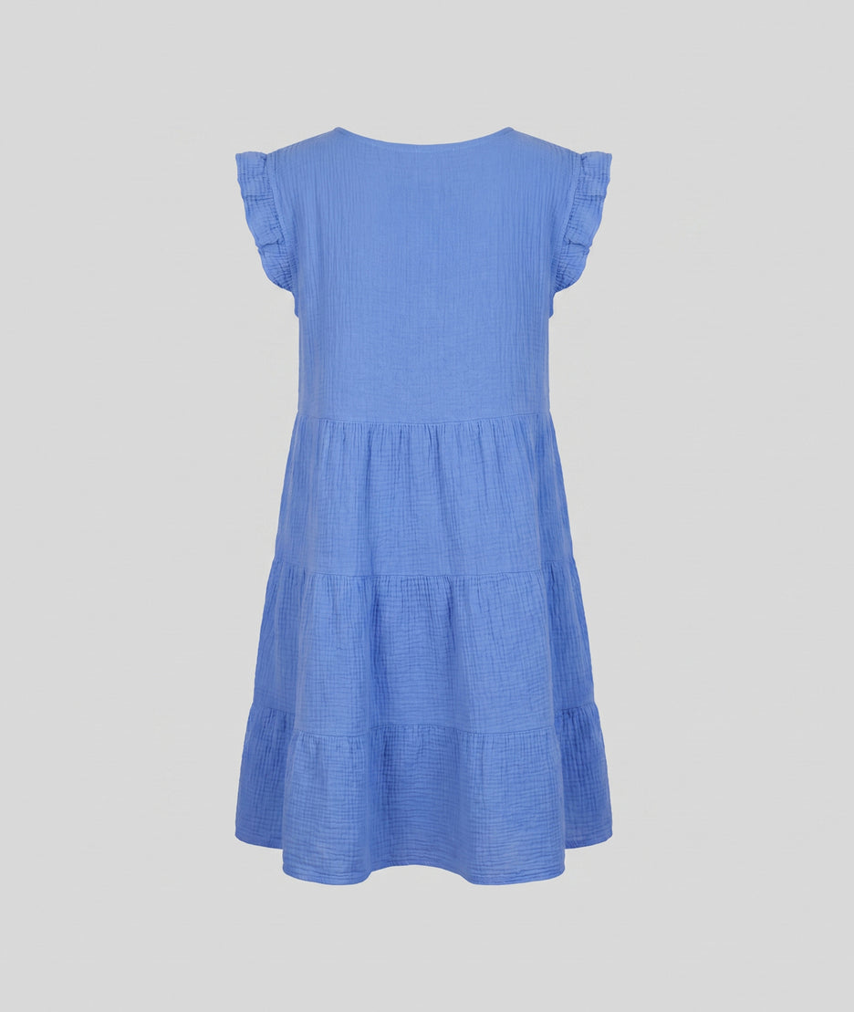 Robe Cyrille bleu — gaz de coton | Carnaby