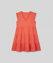 Robe Cyrille corail face — marque Carnaby