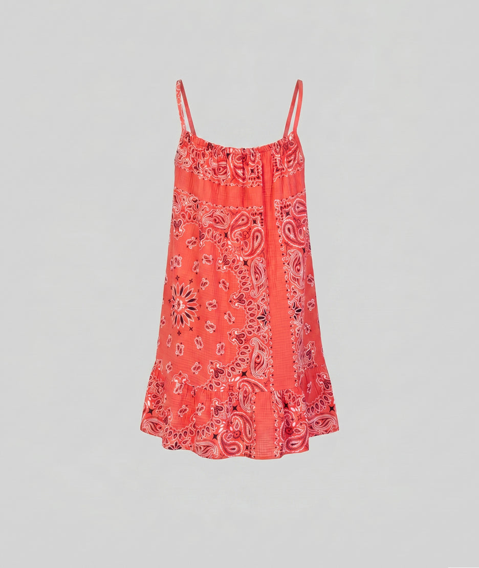 Robe Estelle corail dos — marque Carnaby