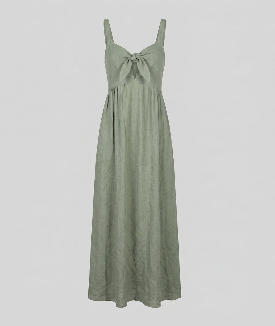 Robe longue Jordana noir fond blanc — marque Carnaby