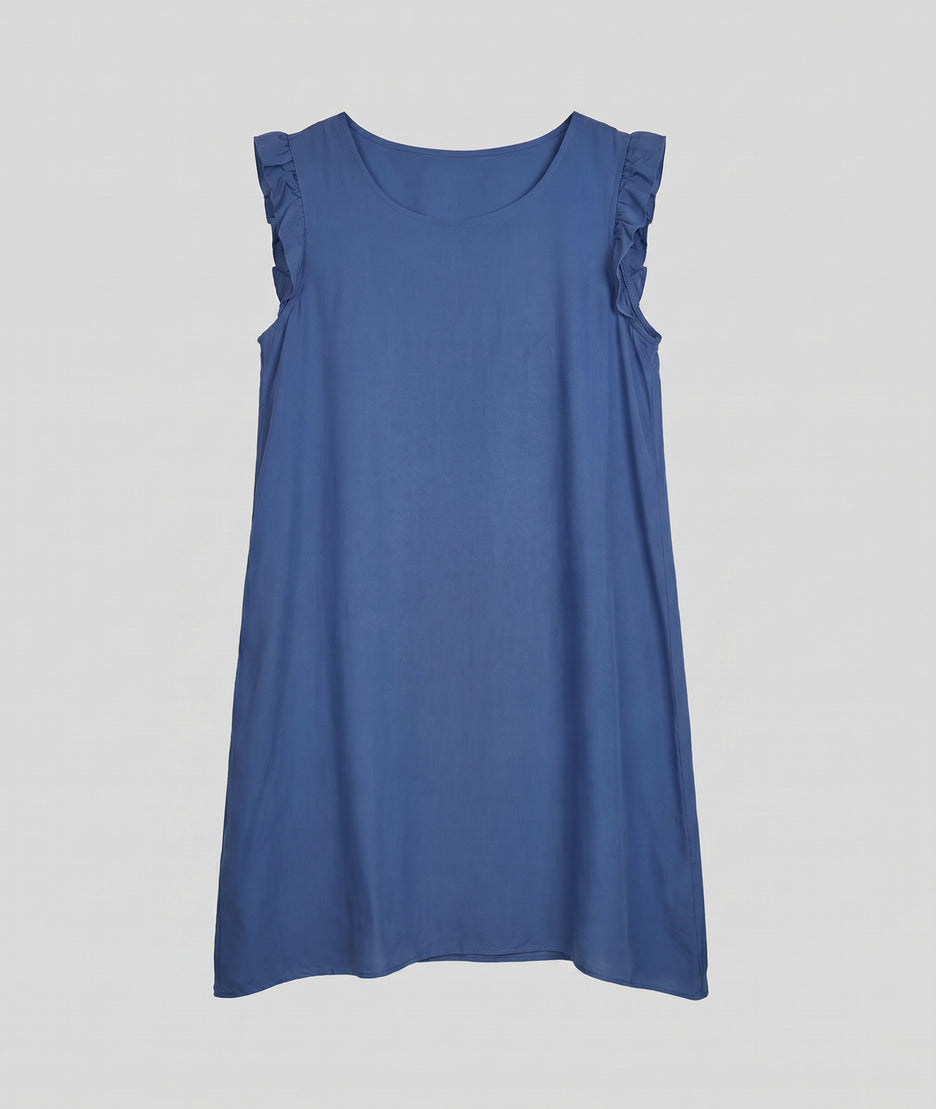 Robe Lilouanne bleue face — marque Carnaby