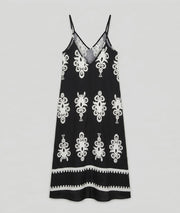 Robe Marla blanc/noir dos — marque Carnaby