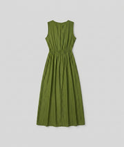 Robe longue habillée Tyna avec foulard - vert olive