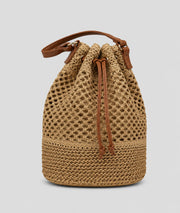 Sac Boursa camel style bourse tressé — marque Carnaby